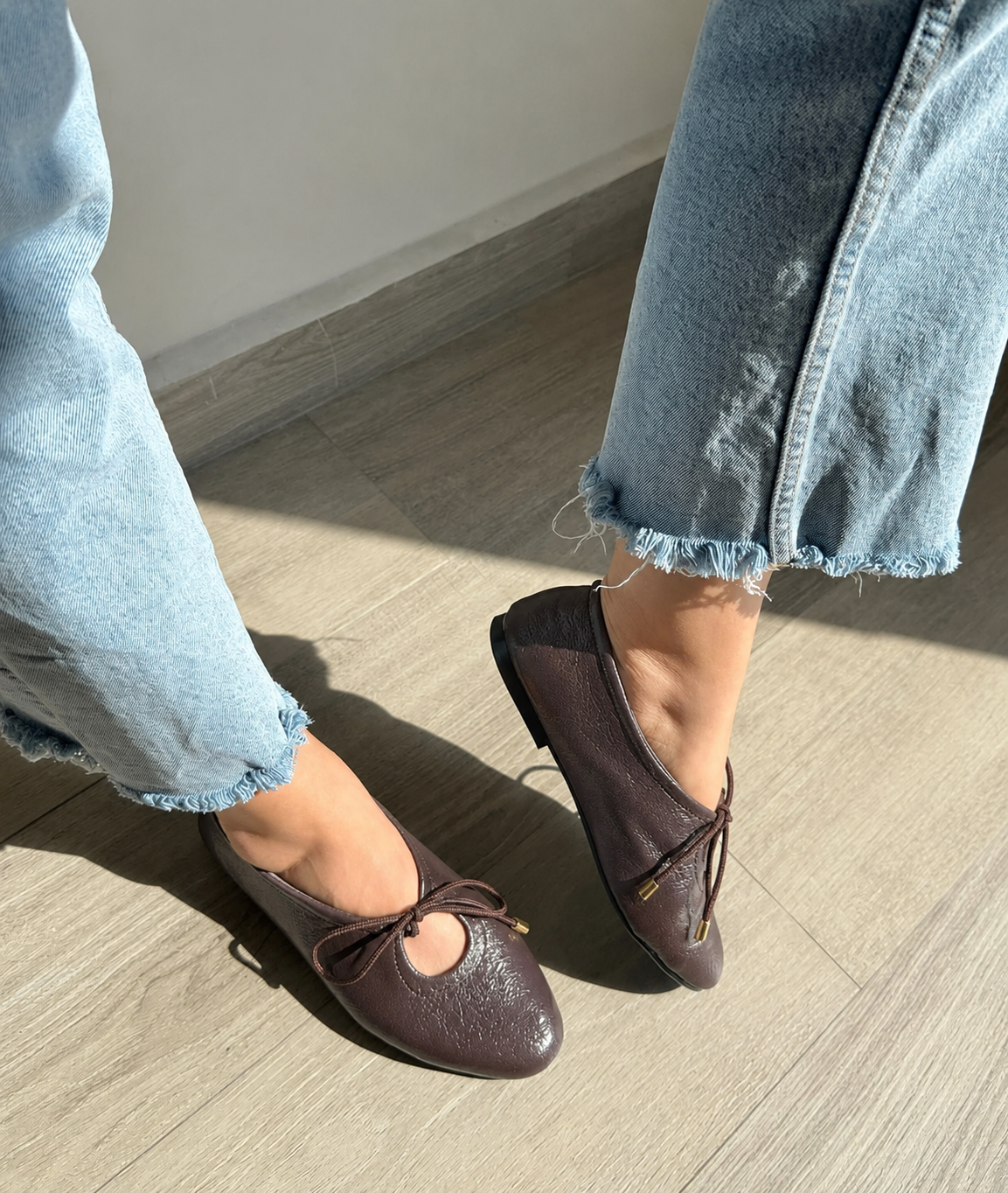 Combo dos pares de ballerinas malla y cafe - Imagen 2